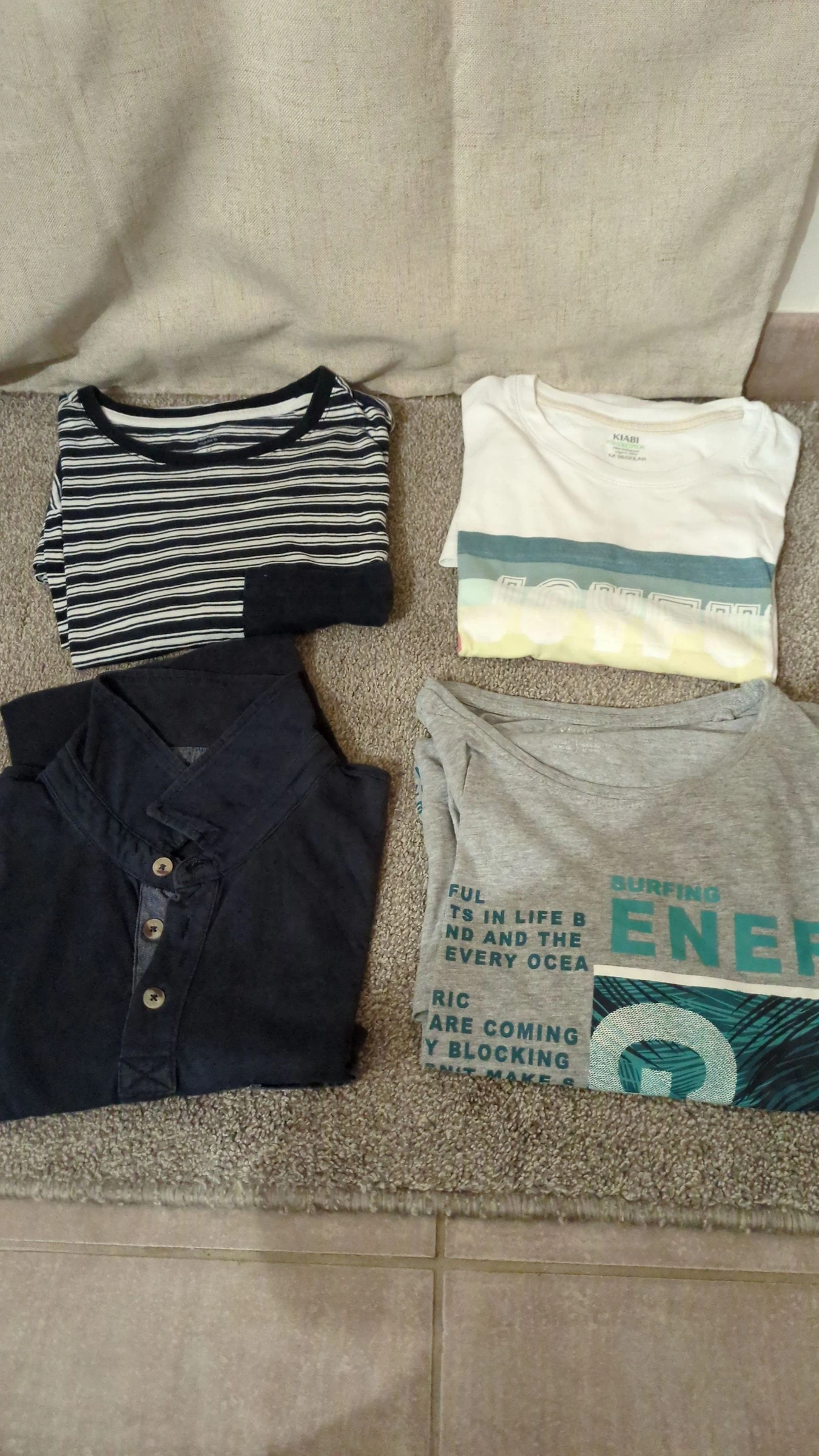 Lot de 4 teeshirt été homme taille M
